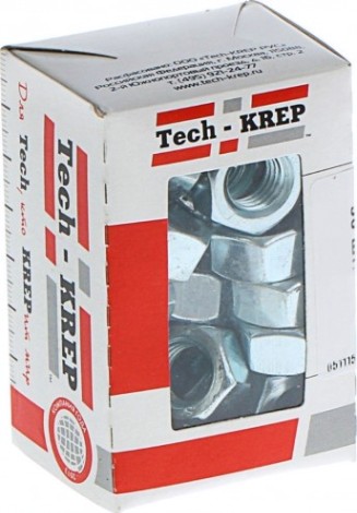 Гайка Tech-KREP М 5 (уп.400 шт.) DIN934 шестигранная оцинкованная [105246]
