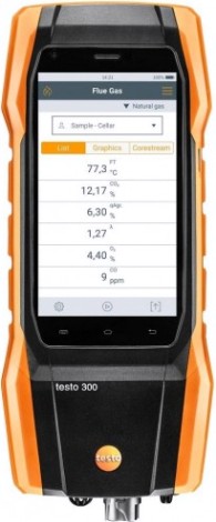 Газоанализатор дымовых газов Testo 300 (комплект, с H2 компенсацией) [0564300287]
