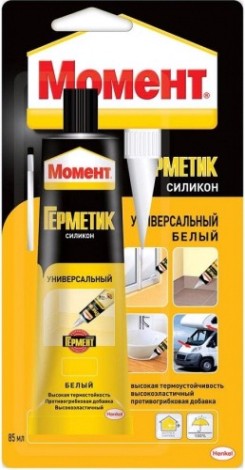 Герметик МОМЕНТ Универсальный, белый (85 мл) 606036
