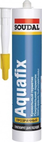 Герметик SOUDAL AQUAFIX кровельный, прозрачный 155934 [155934]