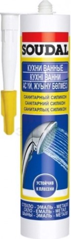 Герметик SOUDAL санитарный, прозрачный 105897 [105897]