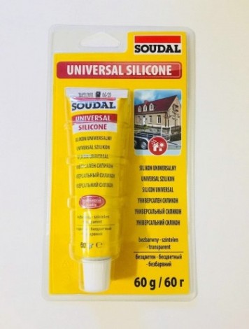 Герметик SOUDAL универсальный, прозрачный (60 гр) 120032 [120032]