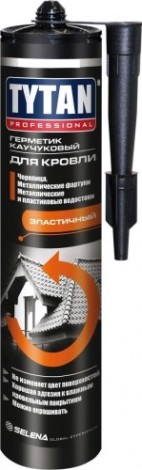 Герметик Tytan каучуковый для кровли, прозрачный (310мл) [тов-213052]
