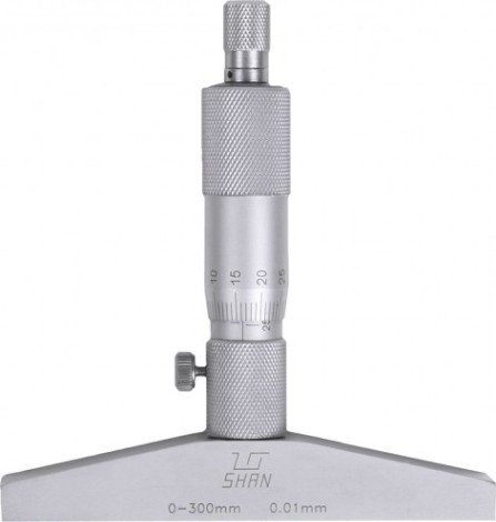 Глубиномер микрометрический SHAN ГМ 300 мм 0,01 [351302]