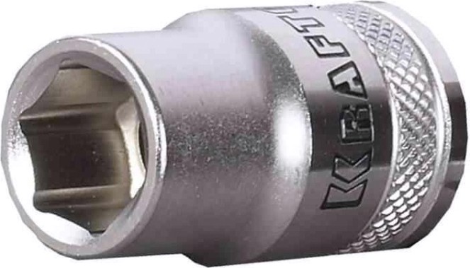 Головка шестигранная с посадкой 1/2" KRAFTOOL "INDUSTRIE QUALITAT" торцевая CR-V, Flank, 22 мм [27805-22_z01]