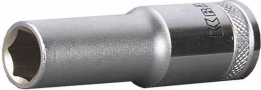 Головка шестигранная с посадкой 1/2" KRAFTOOL "INDUSTRIE QUALITAT" торцевая удлиненная, CR-V, Flank, 16 мм [27807-16_z01]