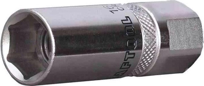 Головка свечная KRAFTOOL INDUSTRIE QUALITAT с резин. вст. 1/2 16 мм. [27812-16_z01]