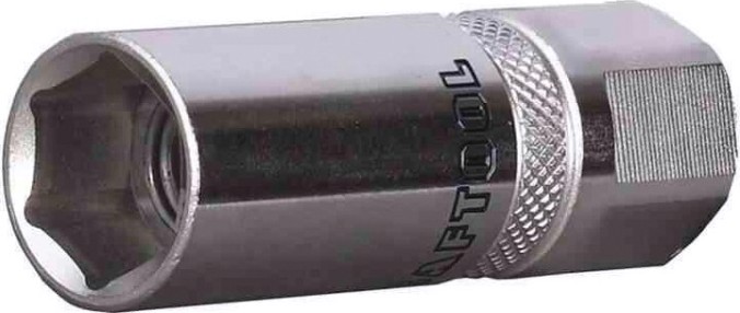 Головка свечная KRAFTOOL INDUSTRIE QUALITAT с резин. вст. 1/2 21 мм, [27812-21_z01]