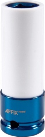 Головка торцевая ударная глубокая Affix 1/2" 17 мм, тонкостенная, пластик. защита [AF00645117]