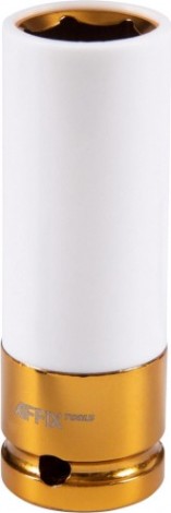 Головка торцевая ударная глубокая Affix 1/2" 19 мм, тонкостенная, пластик. защита [AF00645119]