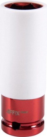 Головка торцевая ударная глубокая Affix 1/2" 21 мм, тонкостенная, пластик. защита [AF00645121]