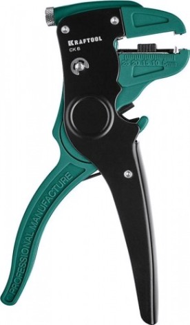 Инструмент для снятия изоляции KRAFTOOL СК-6 автоматический, 0.2-6 мм2 [22630]
