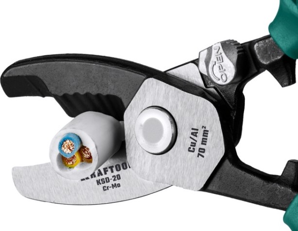 Кабелерез KRAFTOOL KSD-20 с двойными режущими кромками [23332-20]