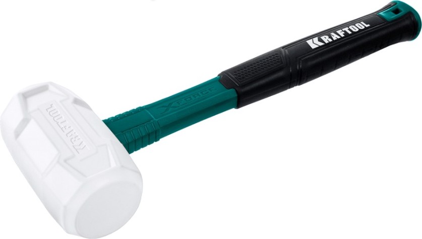 Киянка KRAFTOOL X-FORCE 450 г белая, резиновая [2077-45]