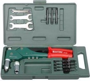 Клепальник KRAFTOOL "Combo3-M6" поворотный 0-360°, в кейсе 31178, резьбовые м3-м6, [31178_z01]