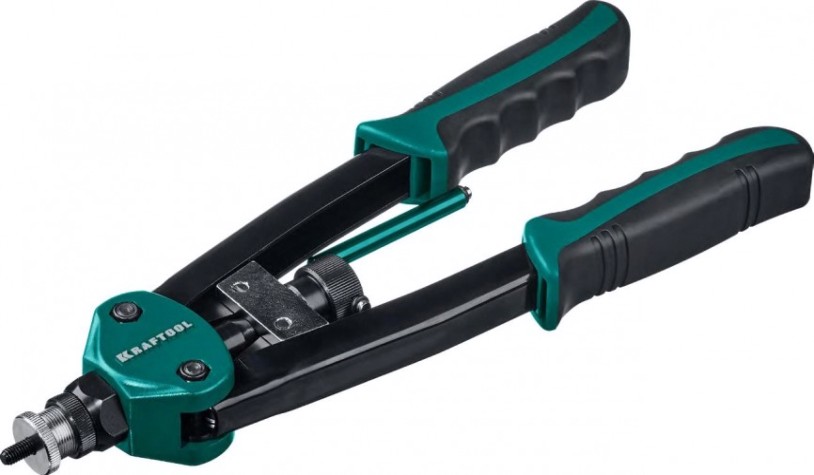 Клепальник KRAFTOOL NUT-12 резьбовой двуручный в кейсе, резьбовые м3-м12 алюм [31183]