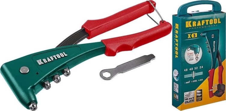 Клепальник KRAFTOOL "NX-5", усиленный литой 31173-Н6 [31173-H6_z01]