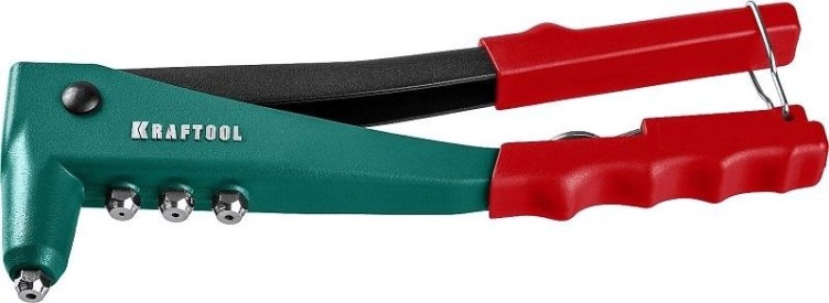 Клепальник KRAFTOOL "X-3" с литым корпусом, 31170, для заклепок 2.4-4.8 мм-а [31170_z01]
