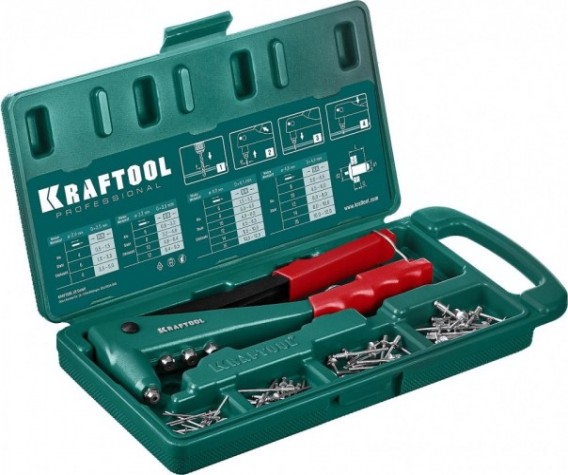 Клепальник KRAFTOOL X-3 x-3 литой корпус, в кейсе [31170-H6_z01]