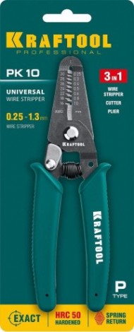Клещи для снятия изоляции KRAFTOOL PK-10 многофункциональные, 160мм [22660-10]