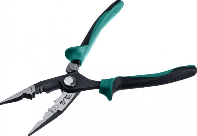 Клещи электромонтажные KRAFTOOL KM-20 многофункциональные [23336-20]