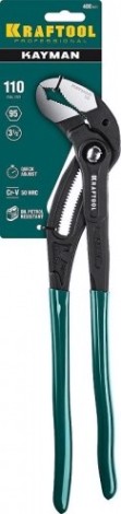 Клещи KRAFTOOL "KAYMAN" переставные быстрая регулировка, cr-v, max захват [22353-40]