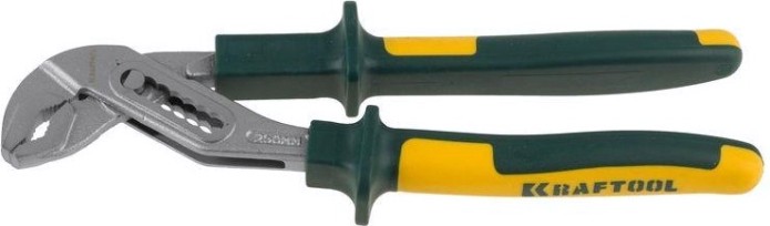 Клещи KRAFTOOL "KRAFT-MAX" переставные, cr-mo, маслобензост двухкомп рукоятки [22011-10-25]