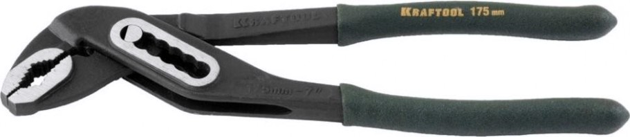 Клещи KRAFTOOL "PANZER" переставные cr-v, коробчатый шарнир, захват до 40м [22359-18]
