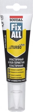 Клей-герметик SOUDAL FIX ALL TURBO белый (туба 125 мл) 134139 [134139]