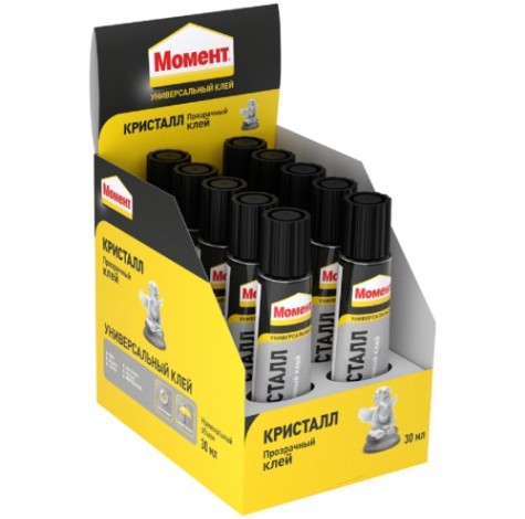 Клей МОМЕНТ КРИСТАЛЛ полиуретановый, прозрачный (туба 30 мл) 873873 [Б0067449]