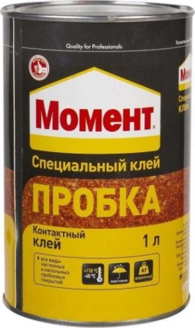Клей МОМЕНТ ПРОБКА (банка 1л.) 805035