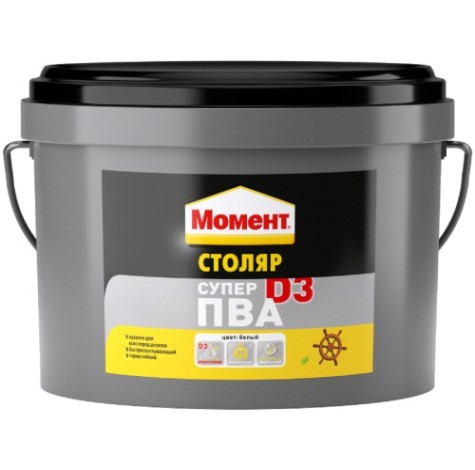Клей МОМЕНТ Столяр SUPER PVA D3 (ведро 2 кг.) 740804