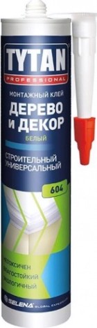 Клей монтажный Tytan Дерево и Декор 604 белый (290мл) [тов-213064]