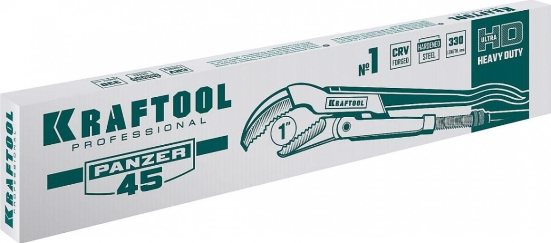 Ключ трубный KRAFTOOL PANZER-45 №1, изогнутые губки [2735-10_z02]