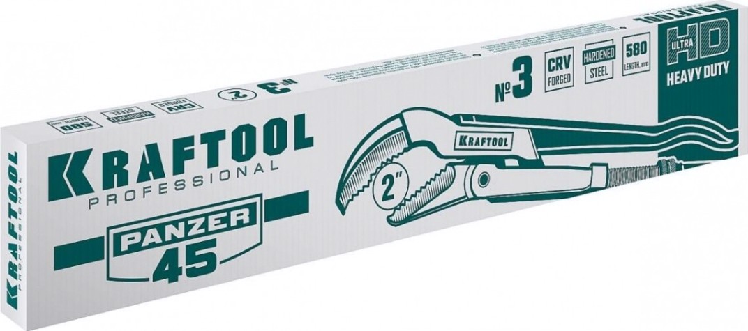 Ключ трубный KRAFTOOL PANZER-45 №3, изогнутые губки [2735-20_z02]