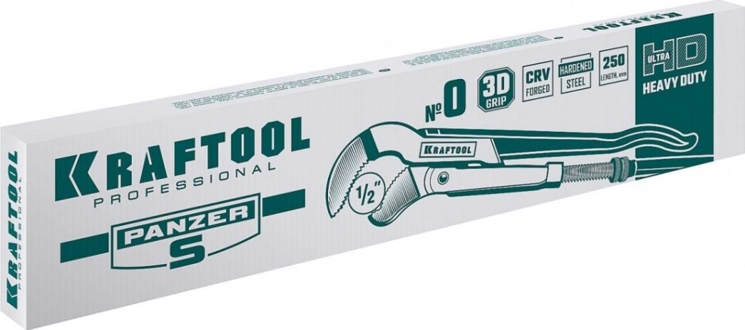 Ключ трубный KRAFTOOL PANZER-S №0, изогнутые губки [2733-05_z02]