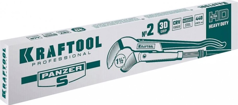 Ключ трубный KRAFTOOL PANZER - S 1 1/2" 2733-15 [2733-15_z02]