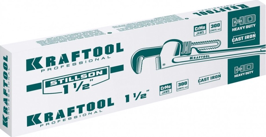 Ключ трубный KRAFTOOL STILLSON 2727-30 1.5", разводной [2727-30]