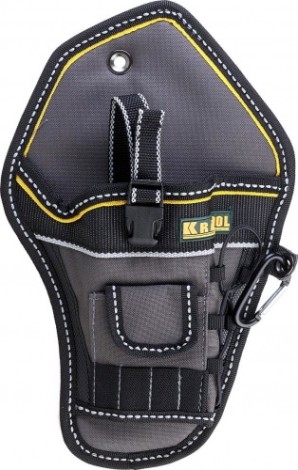 Кобура KRAFTOOL INDUSTRIE для шуруповерта, с отделениями для бит и сверл [38744]