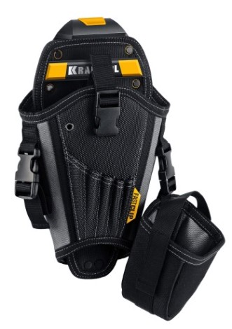 Кобура KRAFTOOL KH-5 с доп.съемным карманом,с креплением FastClip [38769]