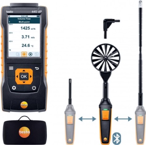 Комплект для вентиляции № 2 с Bluetooth Testo 440 delta P (0563 4410) [05634410]