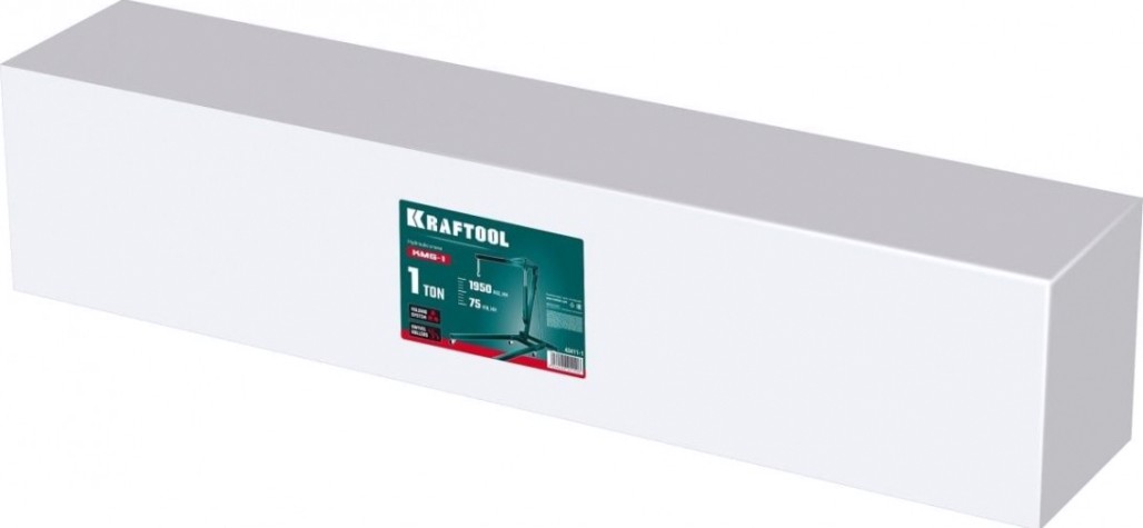 Кран гидравлический KRAFTOOL 43411-1 kmg-1 1т 75-1950 мм складной