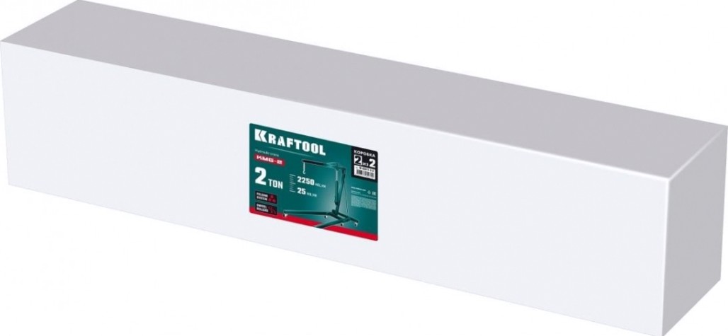 Кран гидравлический KRAFTOOL 43411-2 kmg-2 2т 25-2250 мм складной