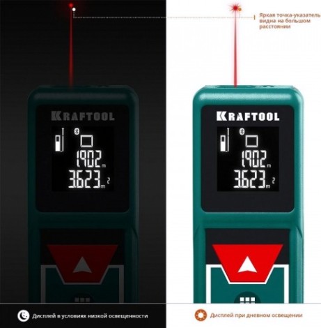 Лазерный дальномер KRAFTOOL LD-40 [34763]