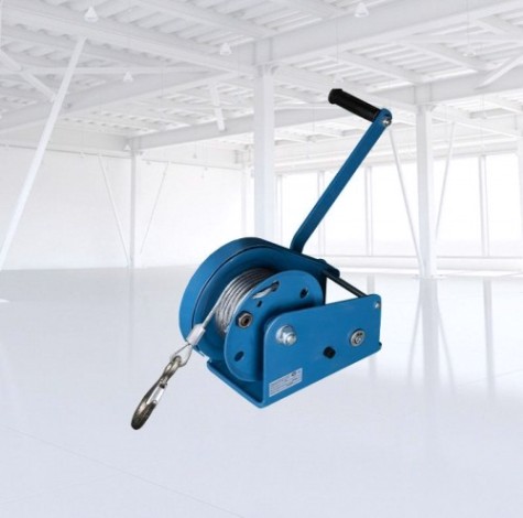 Лебедка барабанная Gearsen BHW-1100 ручная с тормозом (1179кг, канат 10м) [GBHWK 1110]