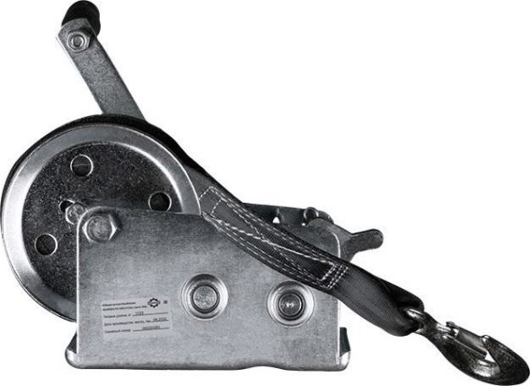 Лебедка барабанная Gearsen FD-1000 ручная (1133кг, лента 10м) [GFDL 1110]