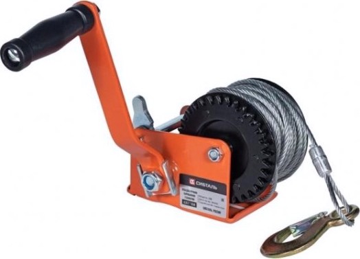 Лебедка барабанная СИБТАЛЬ LRB 450 кг, лента 10 м ручная [070 0018 0450]