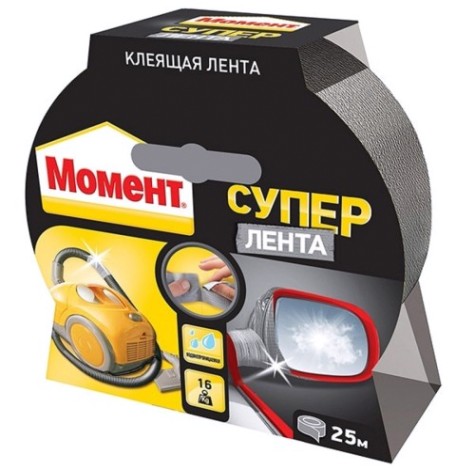 Лента МОМЕНТ 1760300 25 м серебро [Б0023002]