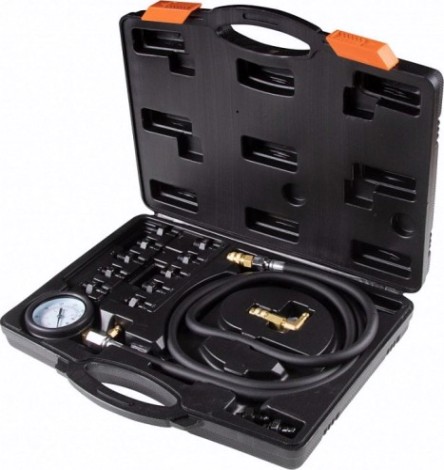 Манометр для измерения давления масла Affix 0-10 бар комплект адаптеров [AF12020010C]