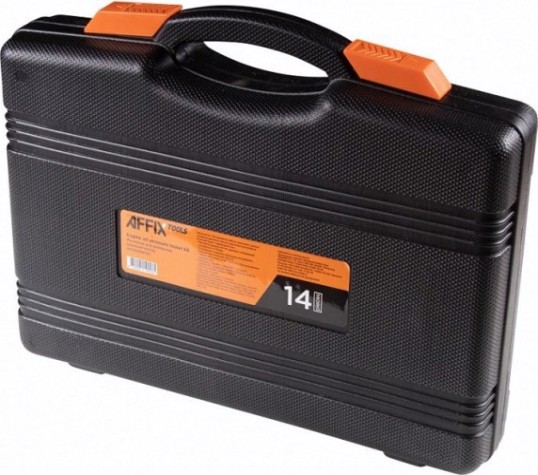 Манометр для измерения давления масла Affix 0-10 бар комплект адаптеров [AF12020010C]